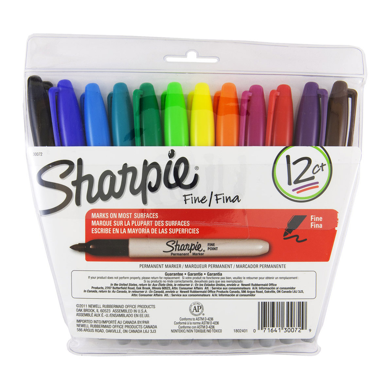 Sharpie Marker Fine 12pc Set w/Pouch - Meininger Art Supply